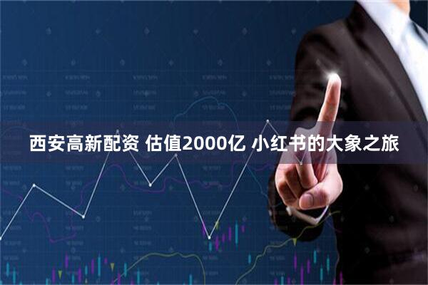 西安高新配资 估值2000亿 小红书的大象之旅