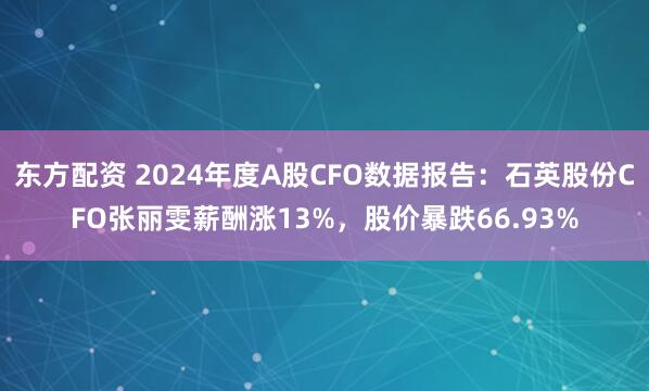 东方配资 2024年度A股CFO数据报告：石英股份CFO张丽雯薪酬涨13%，股价暴跌66.93%